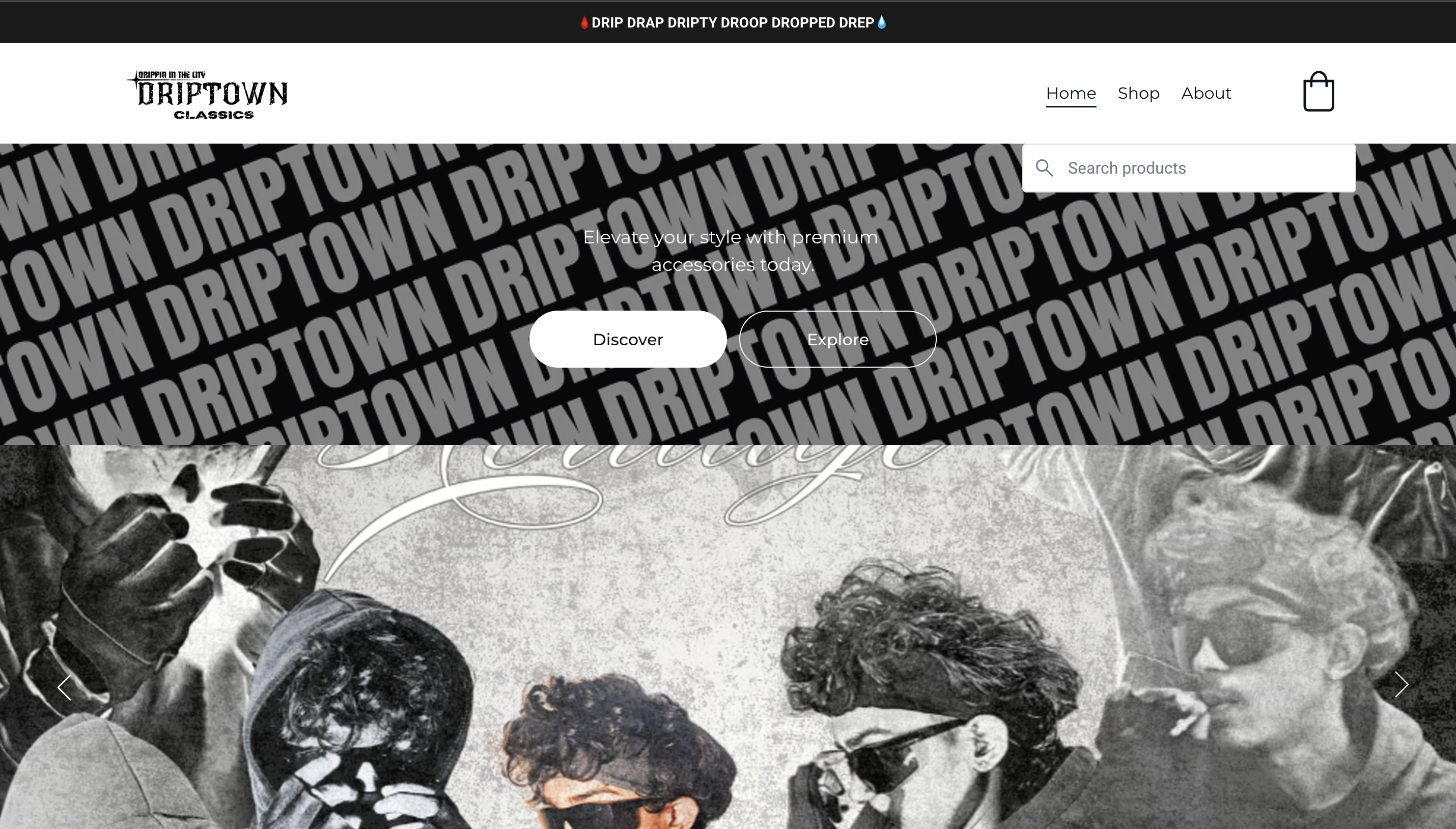 Driptown - E-commerce website development project by SunBuzz Media